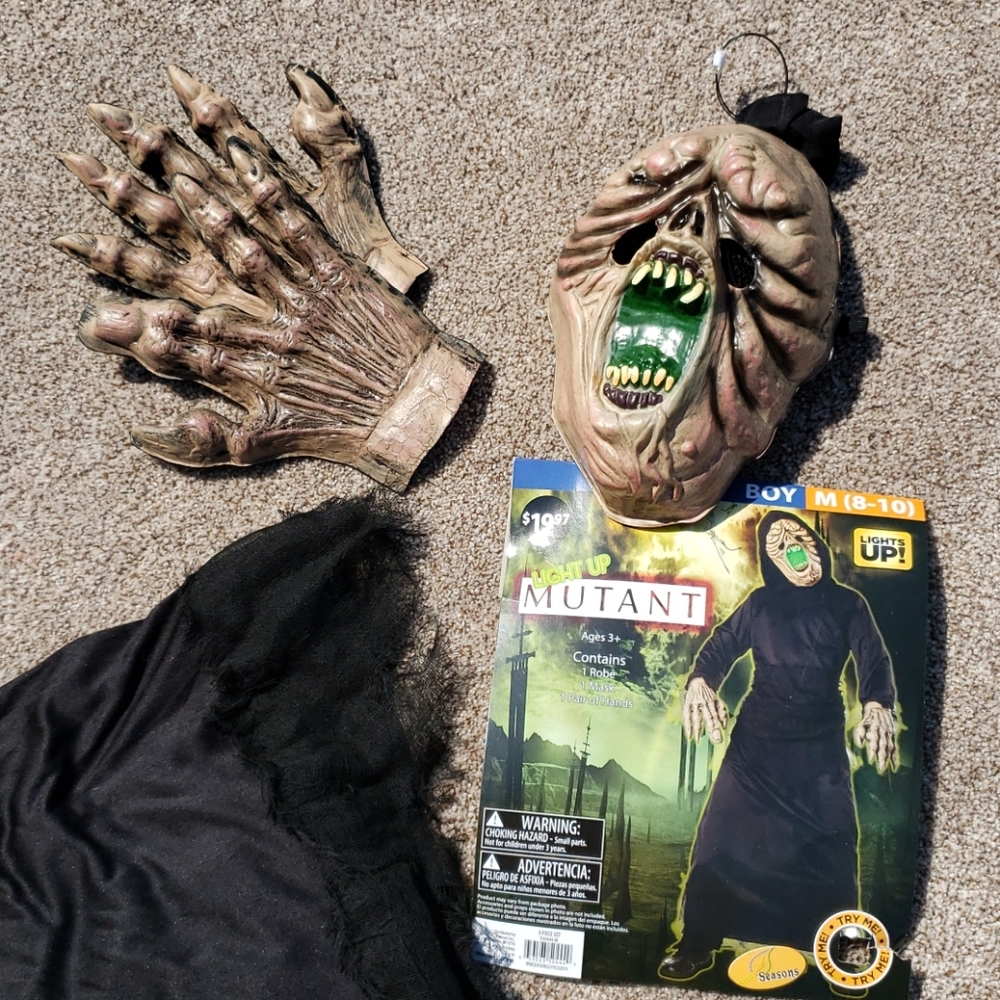 Light-Up Mutant Halloween Costume Size 8-10